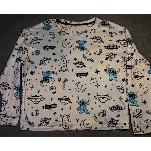 Disney Other - STITCH Disney SLEEPWEAR WOMEN'‎ TOP Long Sleeve LARGE (12-14)